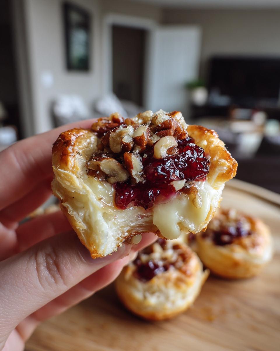 Baked Cranberry Brie Bites : Easy 5-Ingredient Holiday Appetizer - detail 2