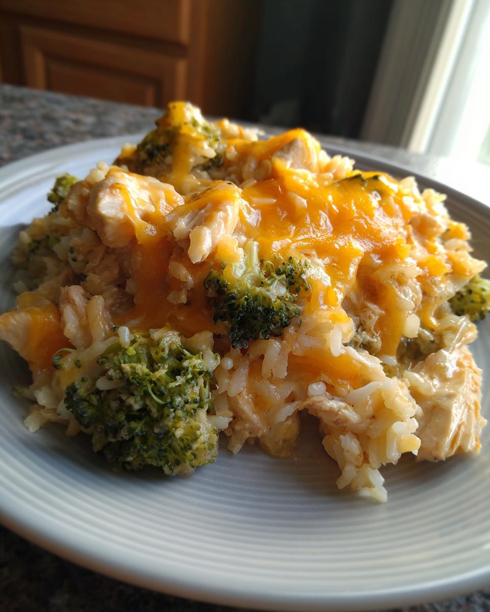 Chicken Broccoli Cheddar Rice Bake, So Cozy!