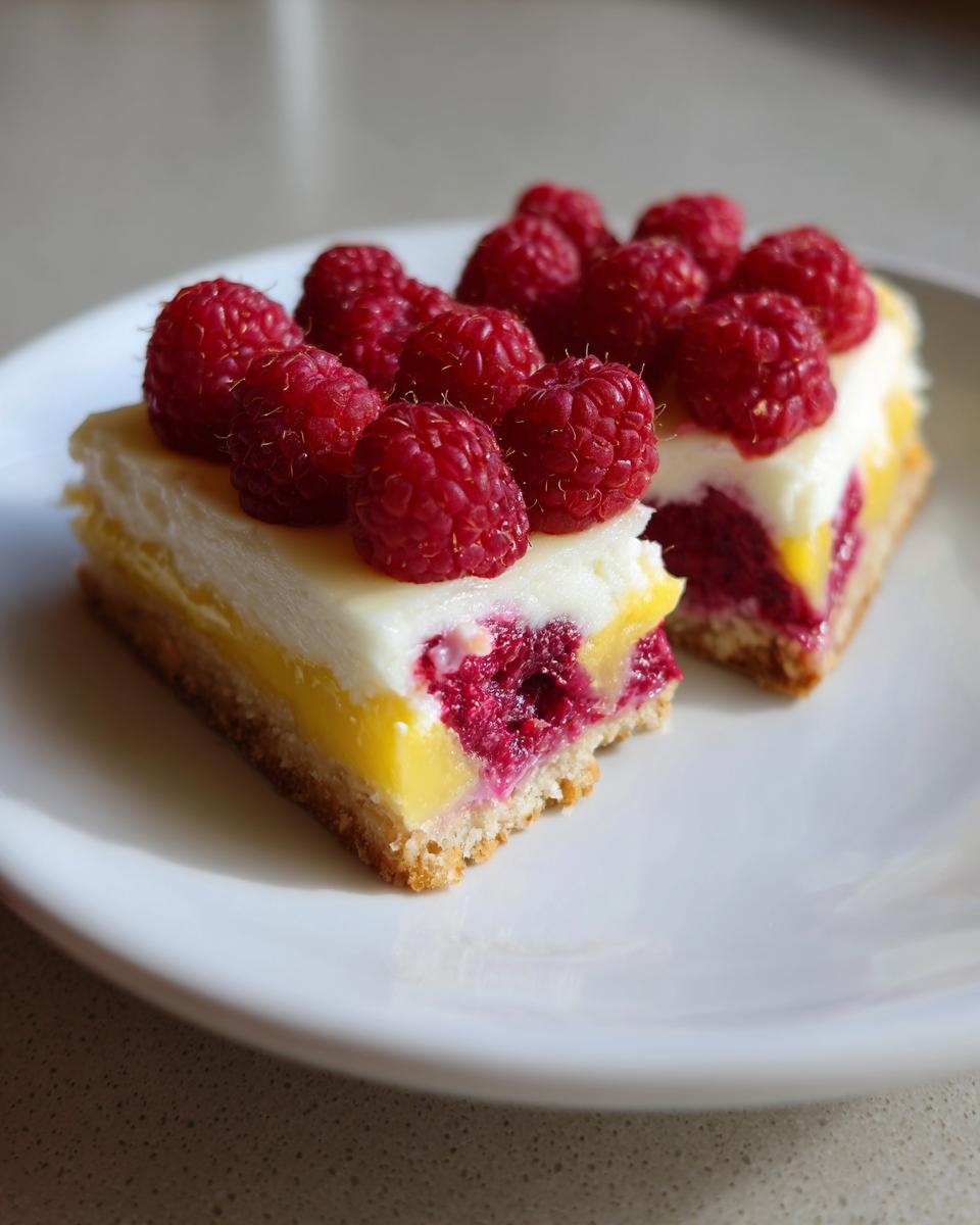 Zesty 1-Hour Lemon Raspberry Bars: A Delight!