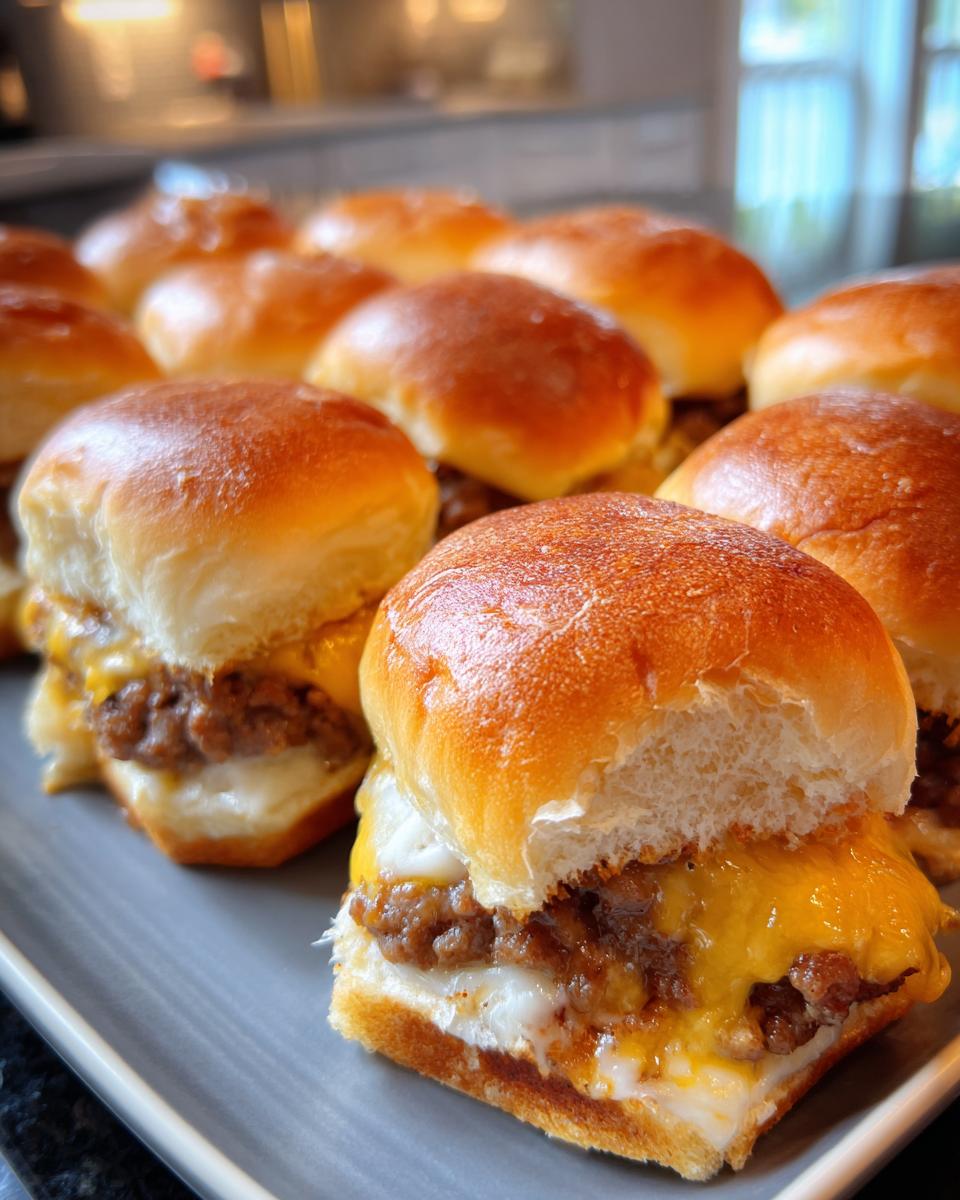 Mini Cheeseburger Sliders Bake - detail 1