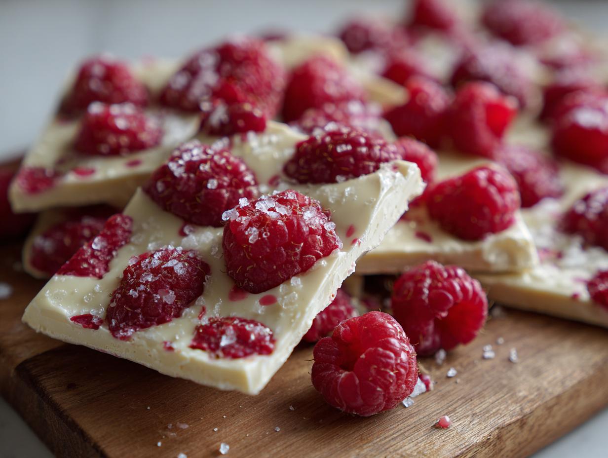 Bark Raspberry Unbelievably Easy White Chocolate Raspberry Bark: 5 Mins!