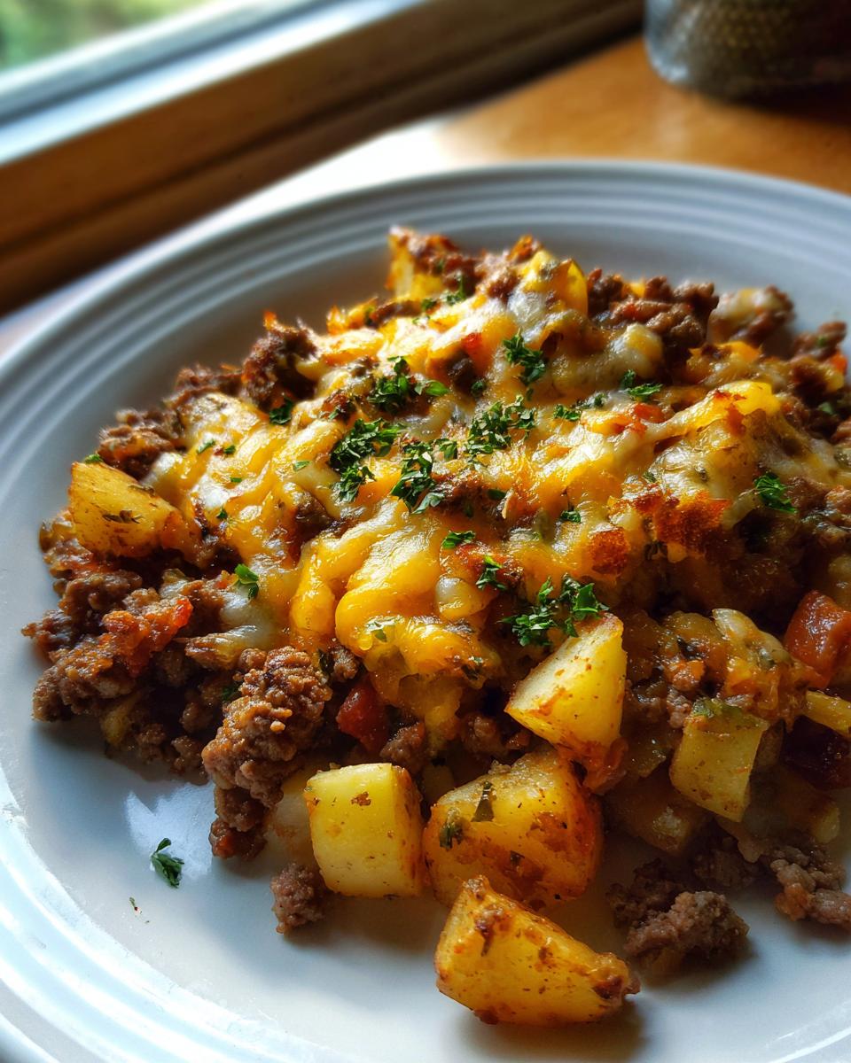 Cheesy Beef & Potato Skillet Dinner - detail 1