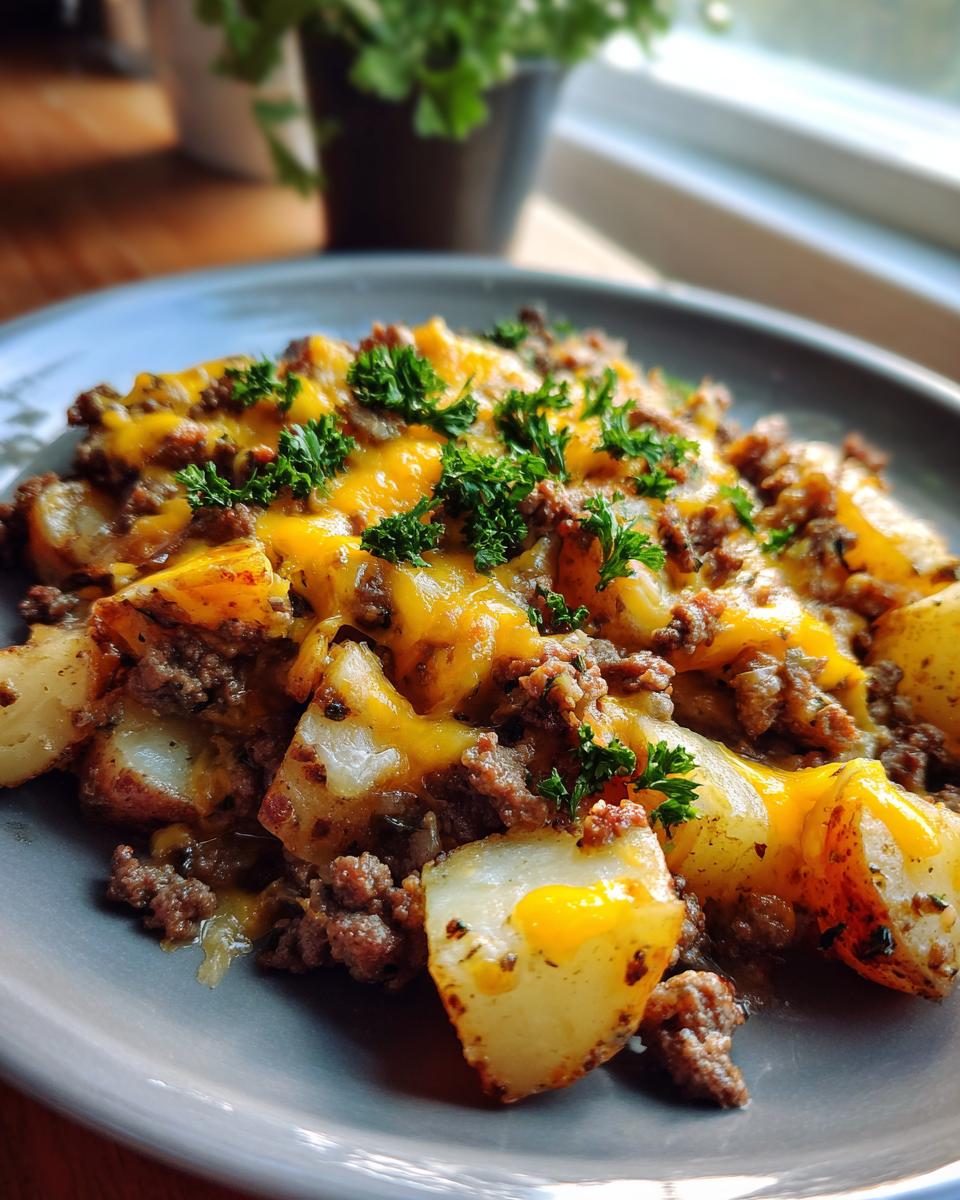 Cheesy Beef & Potato Skillet Dinner - detail 2