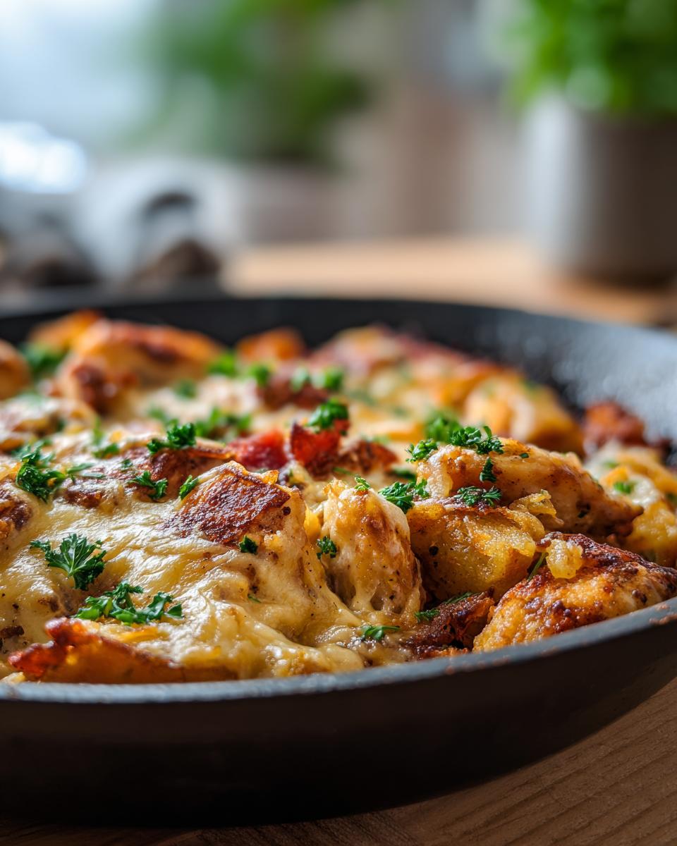 45-Min Cheesy Chicken & Hashbrown Skillet Recipe 4 Cheesy Chicken & Hashbrown Skillet - detail 1