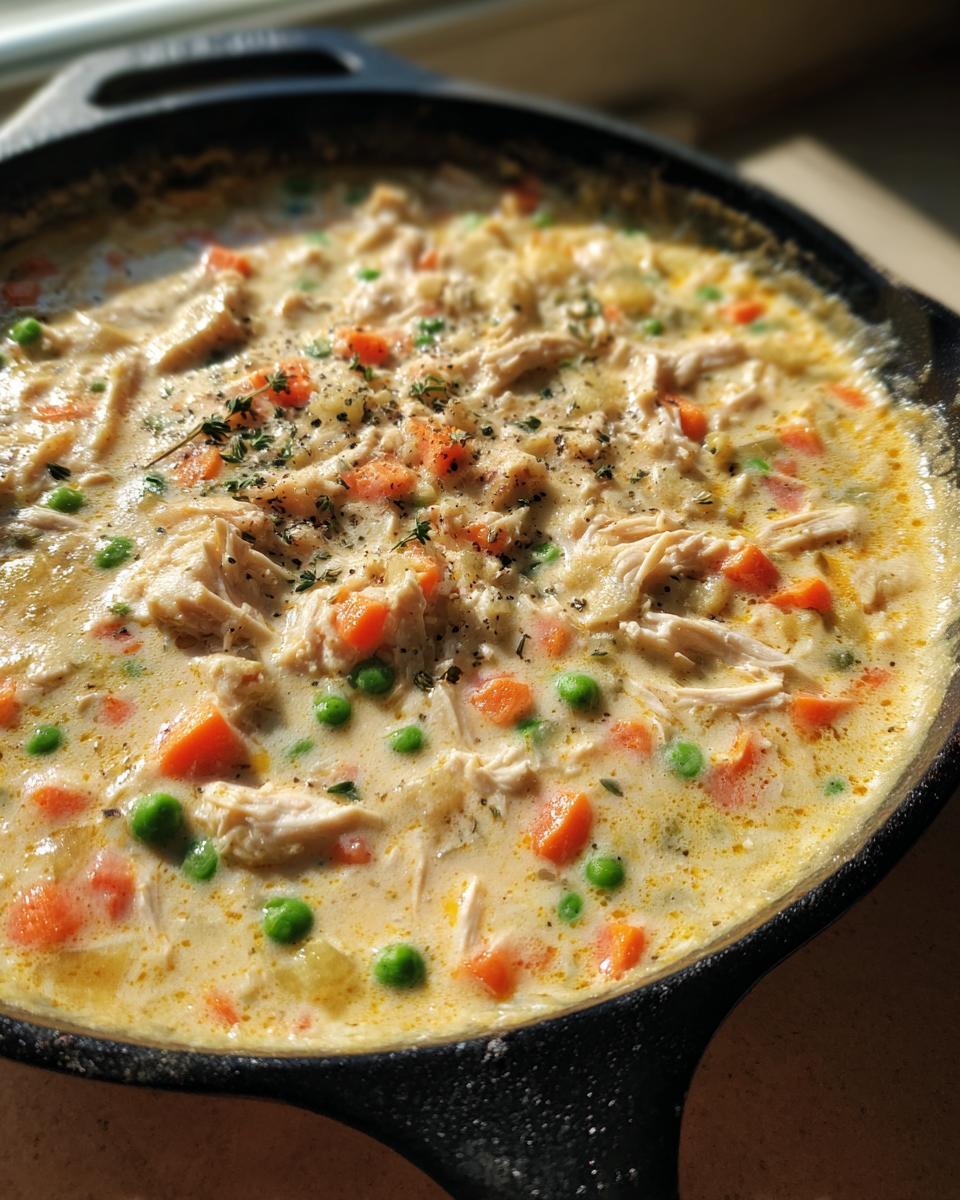 Easy Chicken Pot Pie Skillet (No Crust) in 1 Pan! 5 Chicken Pot Pie Skillet (No Crust) - detail 2