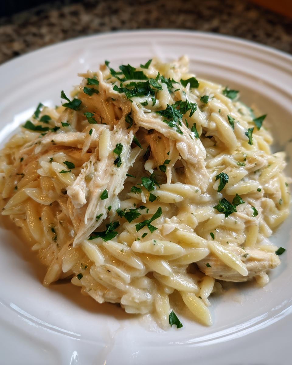 Creamy Chicken Alfredo Orzo: Ready in 35 Minutes! 4 Creamy Chicken Alfredo Orzo - detail 1