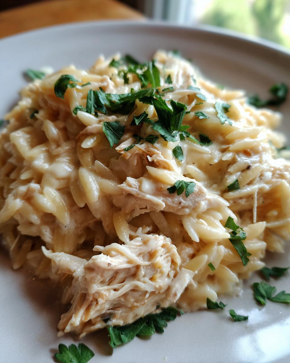 Creamy Chicken Alfredo Orzo: Ready in 35 Minutes! 5 Creamy Chicken Alfredo Orzo - detail 2