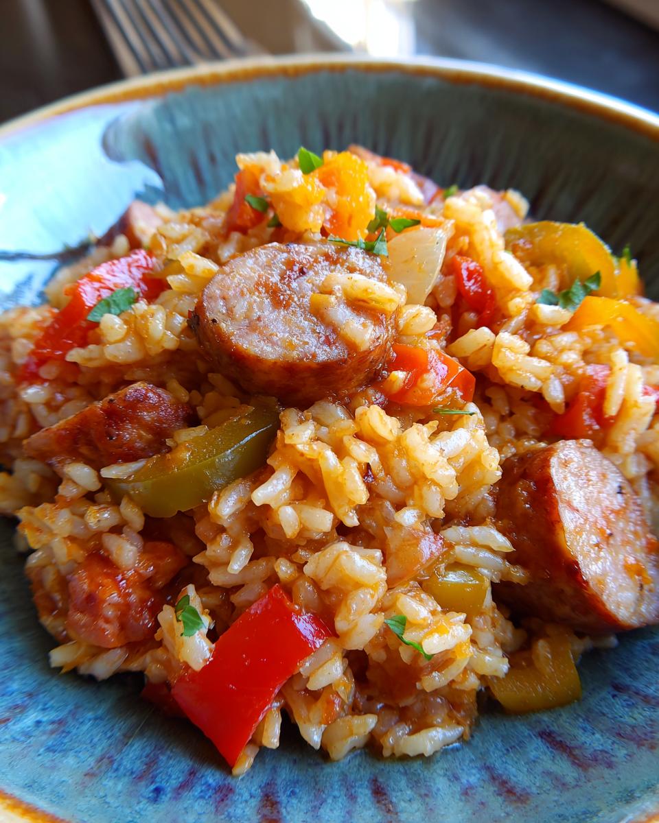 Easy Sausage & Rice One-Pot Dinner - detail 1