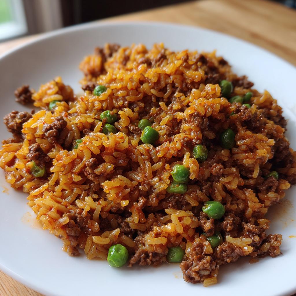 Kebe Ground Rice Cheap & Easy: 20-Minute Ground Beef & Rice