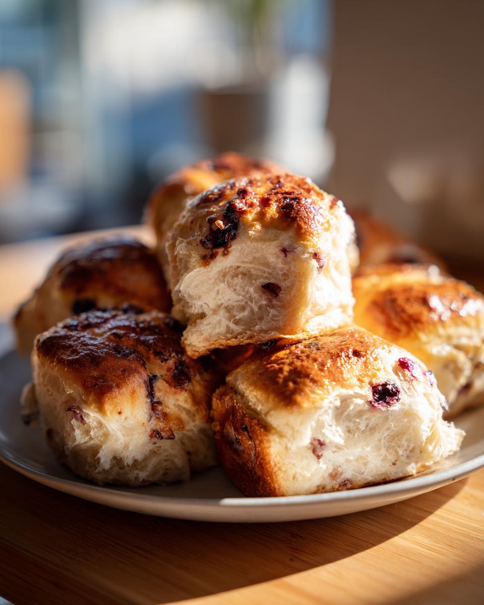 Sourdough Blueberry Breakfast Rolls (Soft Pull-Apart) - detail 1