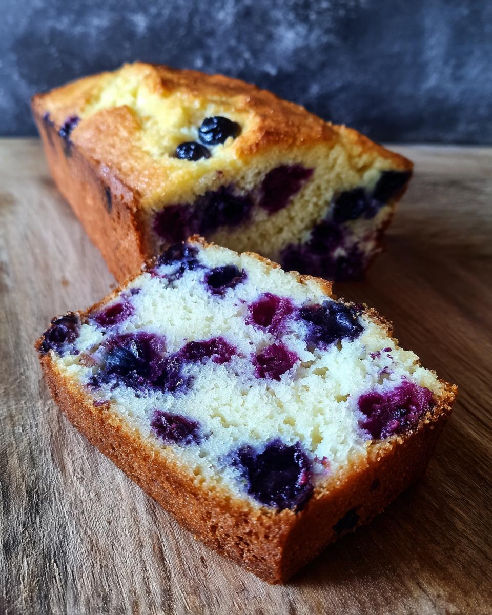 Sourdough Blueberry Muffin Bread (Quick Loaf Style) - detail 2