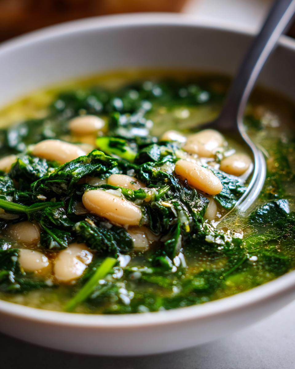 Best Tuscan White Bean Soup: 45 Mins of Happiness 4 Best Tuscan White Bean Soup - Eat With Clarity - detail 1