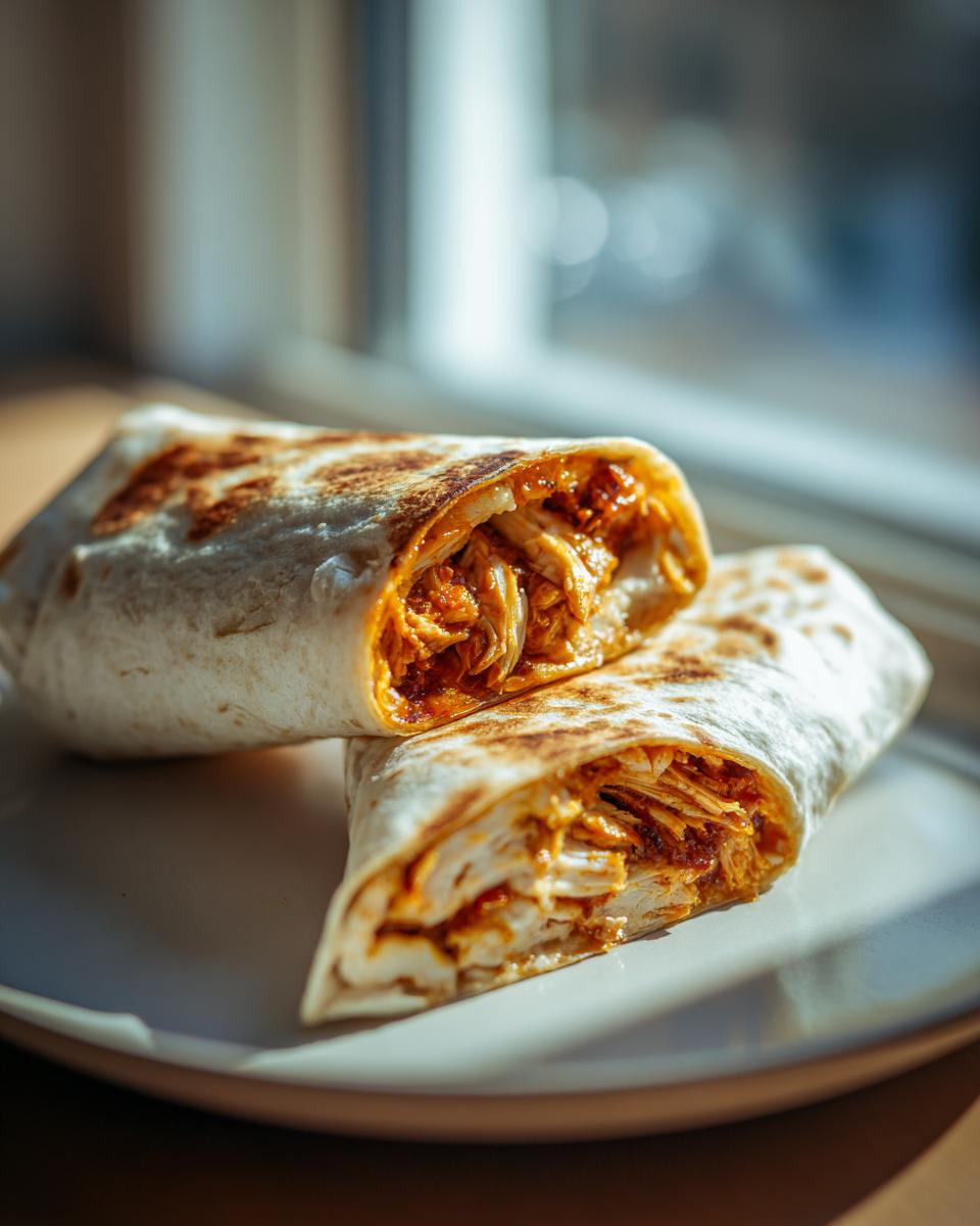 Easy Cheesy Garlic Chicken Wraps: Ready in 20 Mins! 4 Easy Cheesy Garlic Chicken Wraps (Ready in 20 Minutes) - detail 1