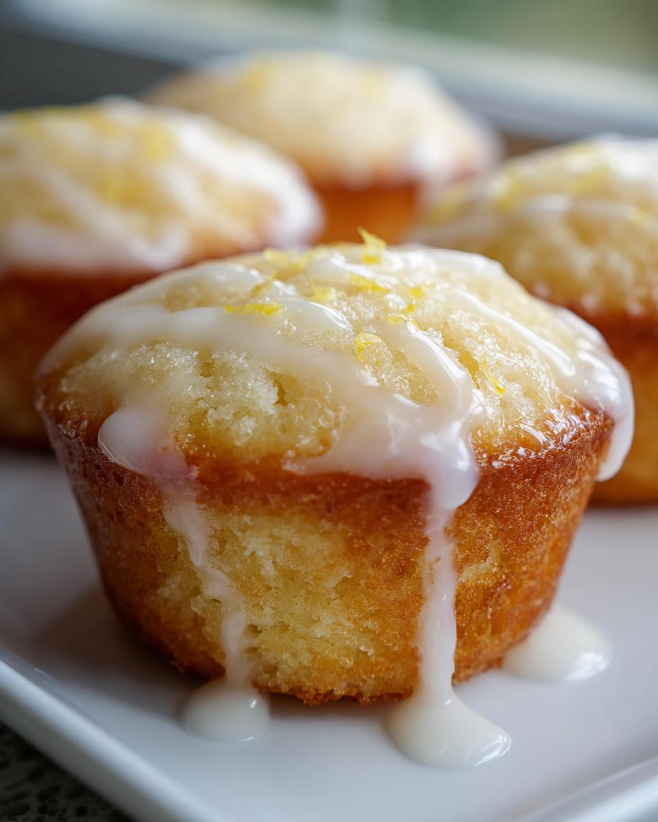 Mini Lemon Cakes With Lavender Glaze - detail 1