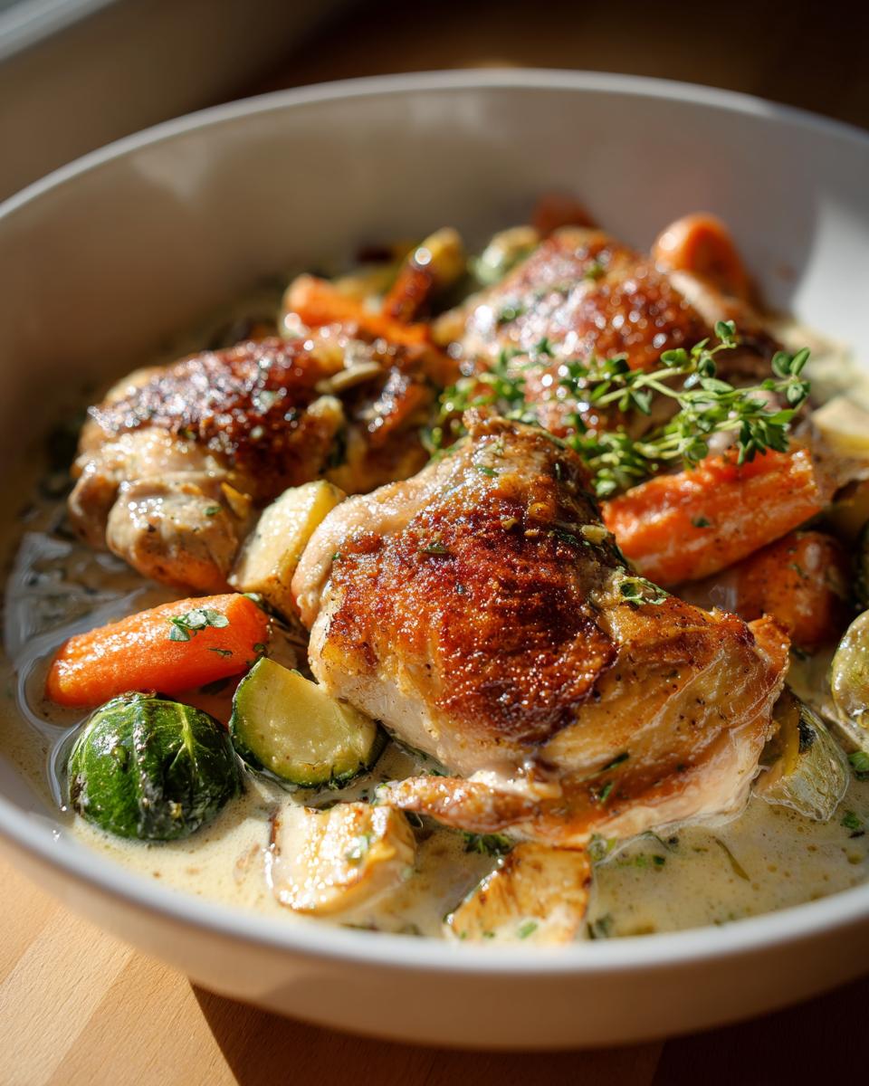 One-Pan Creamy Chicken Dinner: 1 Recipe, Zero Regret! 4 One-Pan Creamy Chicken Dinner - detail 1