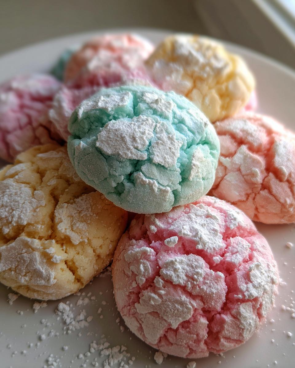 Springtime Crinkle Cookies: A Burst of Pastel Charm - Pin Desserts - detail 2