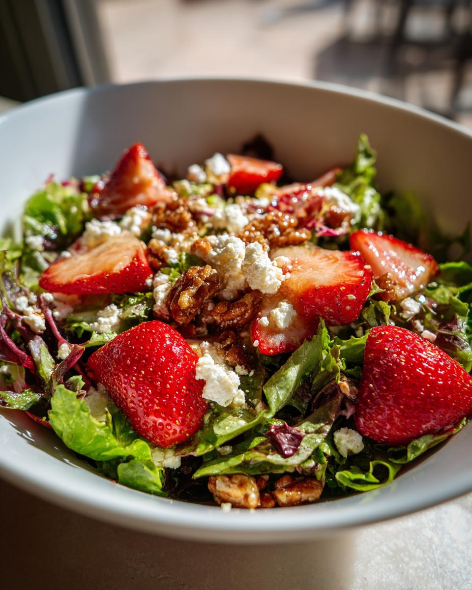 Strawberry Crunch Salad with Champagne Vinaigrette. - detail 1