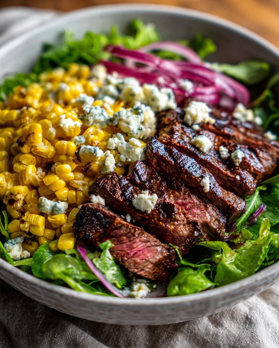 Craving? Ultimate Grilled Balsamic Steak Salad—Easy! 4 Ultimate Grilled Balsamic Steak Salad with Creamy Gorgonzola & Sweet Corn - detail 1