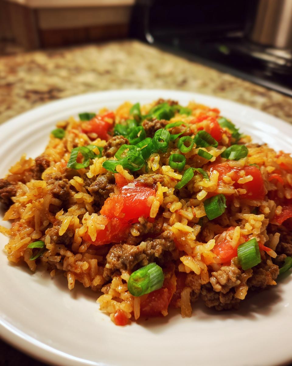 Budget Ground Beef and Rice Skillet - detail 2