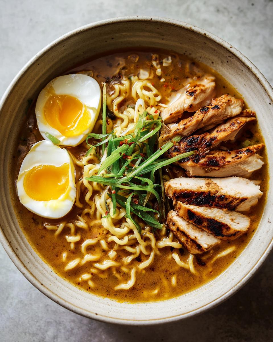 **Creamy Garlic Chicken Ramen: 30-Min Recipe You'll Love**