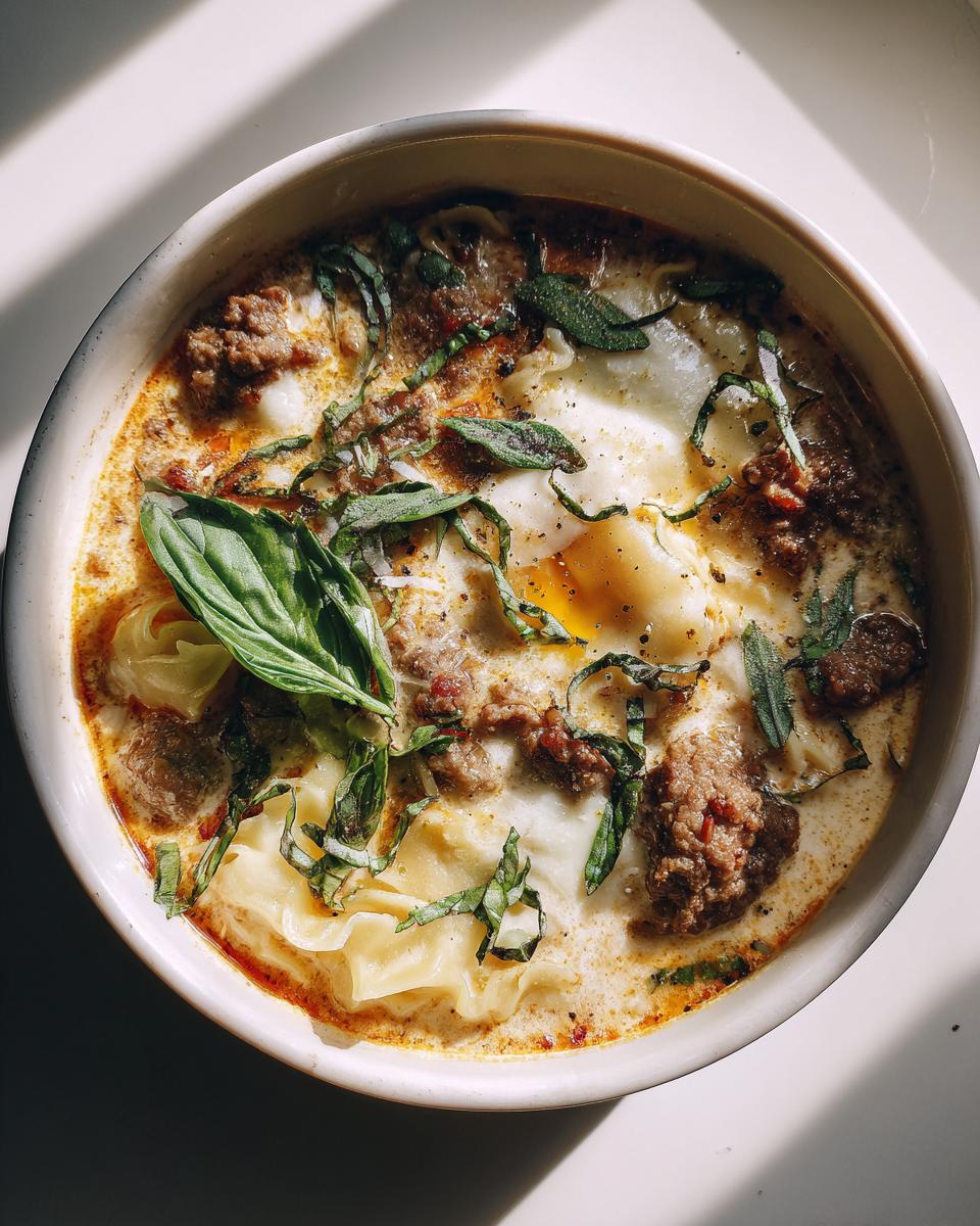 Creamy Lasagna Soup with Ground Beef - detail 1