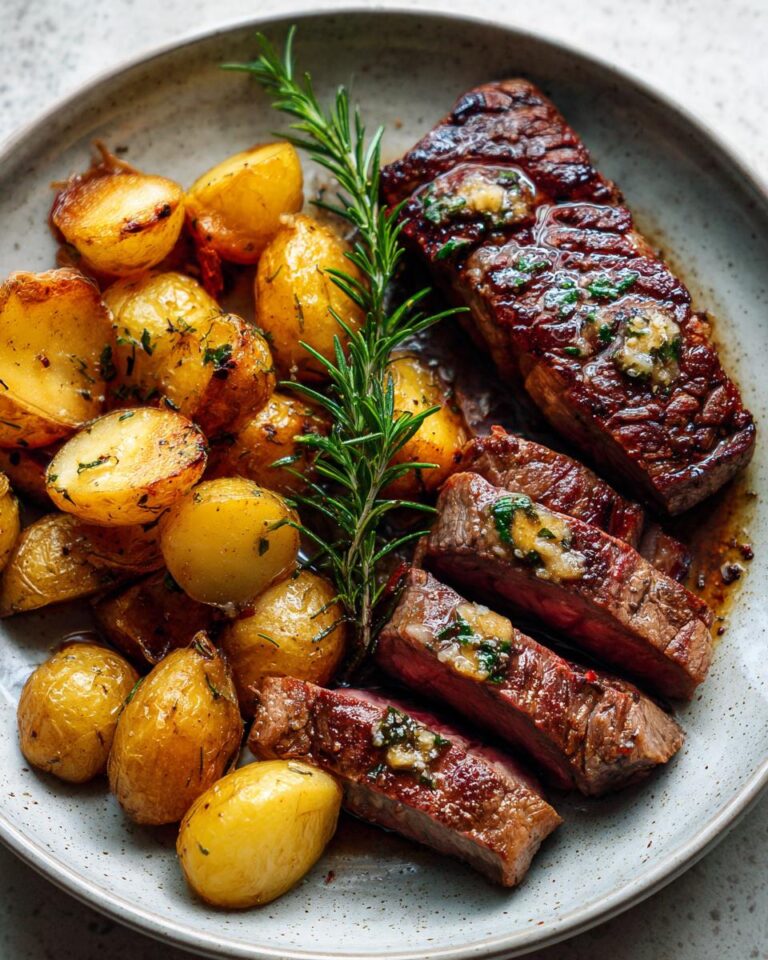 Garlic Butter Steak and Potatoes