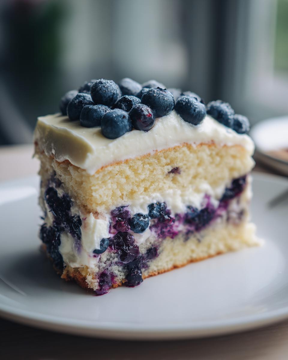 Lemon Blueberry Cake With Cream Cheese - detail 2