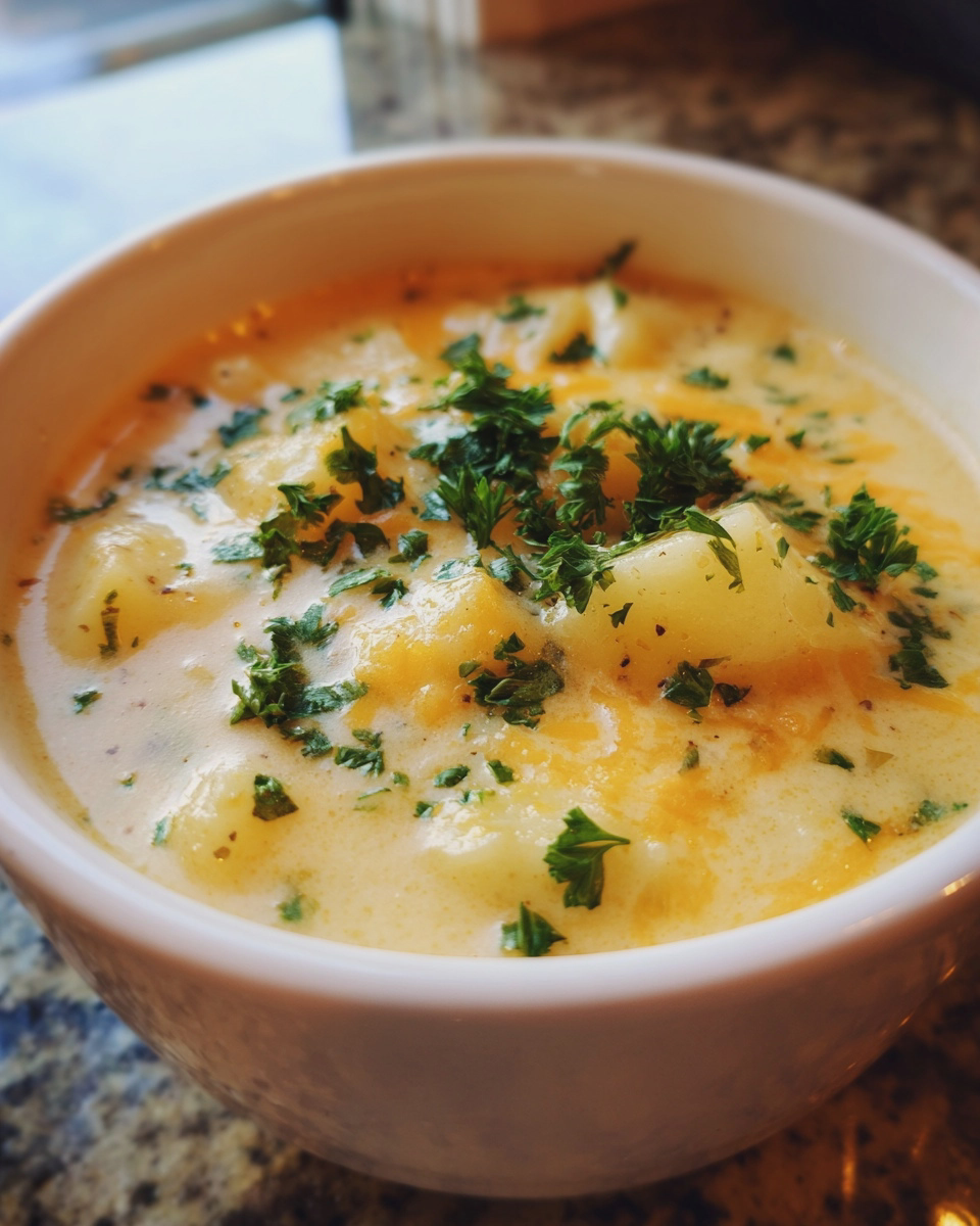 Cheddar Garlic Herb Potato Soup 4 Cheddar Garlic Herb Potato Soup | Cozy & Creamy Comfort Food - detail 1